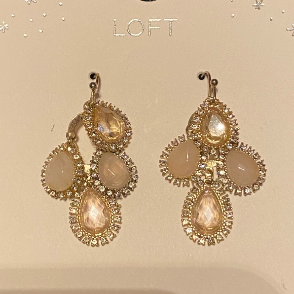 NWT LOFT Sparkle Drop Earrings ✨ - Picture 3 of 4